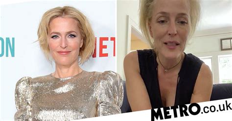 gillian anderson tits|Gillian Anderson swears off bras and is letting it all hang out